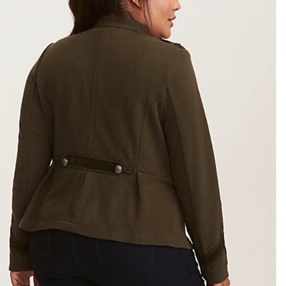 Torrid Embellished Military Plus Size Jacket - Picture 3 of 5